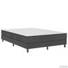 vidaXL Box spring okvir za krevet od tkanine sivi 140 x 200 cm