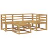 vidaXL Set vanjskih sofa 5 pcs Bijela 59 x 59 x 37 cm