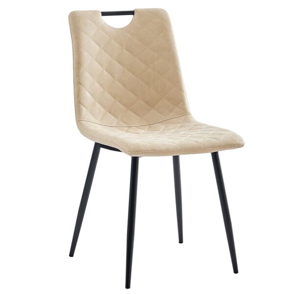 vidaXL Blagovaonske stolice od umjetne kože 4 kom krem