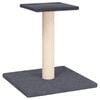 vidaXL Grebalica za mačke s platformom tamnosiva 38 cm