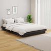 vidaXL Okvir za krevet od masivnog drva sivi 140 x 190 cm