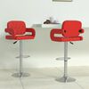 vidaXL Barski stolci od umjetne kože 2 kom crveni