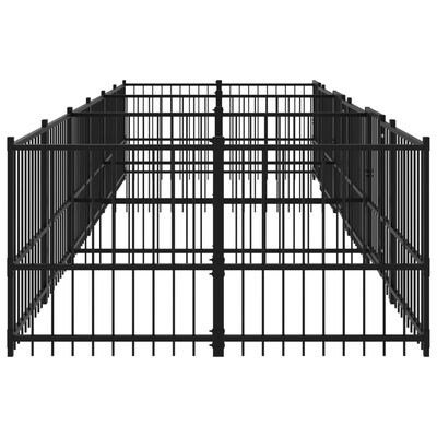 vidaXL Vanjski kavez za pse čelični 11,26 m²