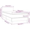 vidaXL Krevet box spring s madracem LED crni 90x190 cm bar&scaron;un