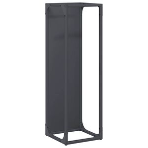 vidaXL Stalak za drva antracit 25x25x80 cm Hladno valjani čelik