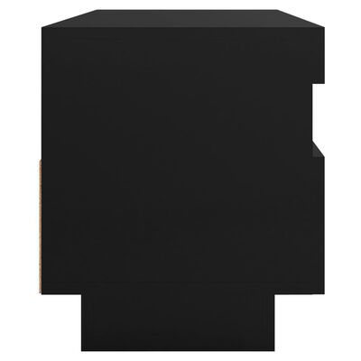 vidaXL TV ormarić s LED svjetlima crni 100 x 35 x 40 cm