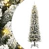 vidaXL Umjetno božićno drvce s 300 LED žarulja i snijegom 210 cm