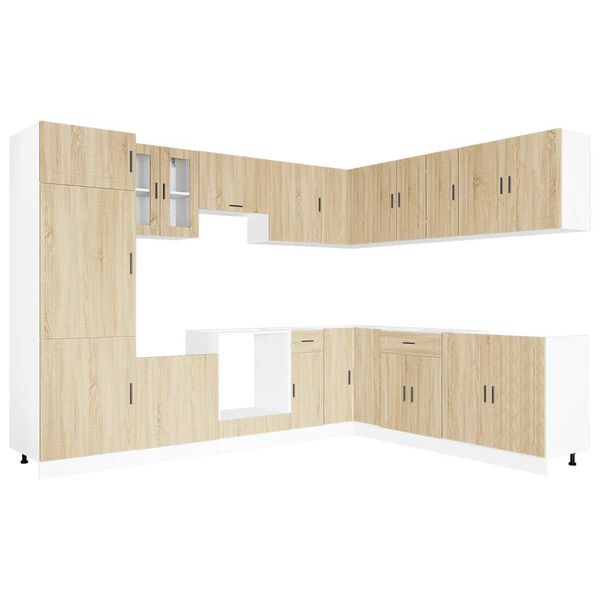 vidaXL 14-dijelni set kuhinjskih ormarića Porto konstruiranog drva