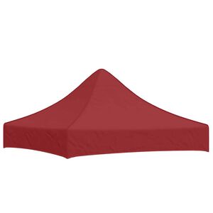 vidaXL Krov za &scaron;ator za zabave 2 x 2 m bordo 270 g/m&sup2;