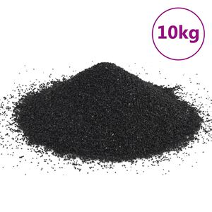 vidaXL Pijesak za akvarij 10 kg crni 0,2 - 2 mm