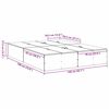 vidaXL Krevet s ladicama Siva Sonoma 140 x 190 cm Konstruirano drvo