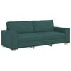 vidaXL Sofa 3 pcs Tamnozelena 220 x 80 x 84 cm Platnasta tkanina
