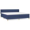 vidaXL Krevet s oprugama i madracem plavi 200 x 200 cm od tkanine
