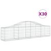 vidaXL Lučne gabionske ko&scaron;are 30 kom 200x30x40/60 cm pocinčano željezo