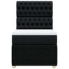 vidaXL Box spring krevet s madracem crni 80 x 200 cm od tkanine