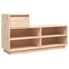 vidaXL Ormarić za cipele 110 x 34 x 61 cm od masivne borovine