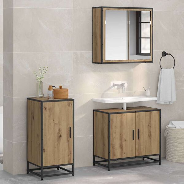 vidaXL Kreveta Umjetnički hrast 35,5 x 35 x 76 cm