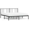 vidaXL Metalni okvir za krevet s uzglavljem crni 193x203 cm