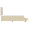 vidaXL Krevet s opruga kutije s madracem Krema 80 x 200 cm tkanina