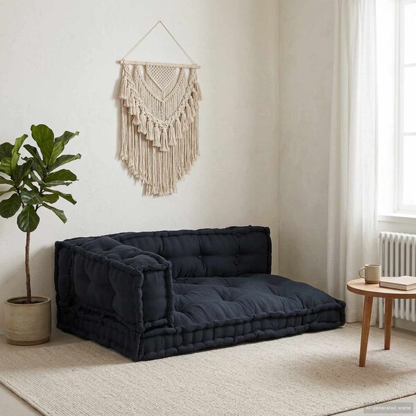 vidaXL Jastučić za paletni kauč 3 pcs Antracit 120 x 80 x 38 cm