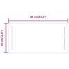 vidaXL LED kupaonsko ogledalo 30x60 cm