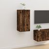 vidaXL Zidni TV ormarić Boja dimljenog hrasta 40x34,5x80 cm