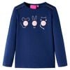 Dječja majica dugih rukava modra 104