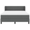 vidaXL Krevet s opruga kutije Tamno siva 160 x 200 cm tkanina