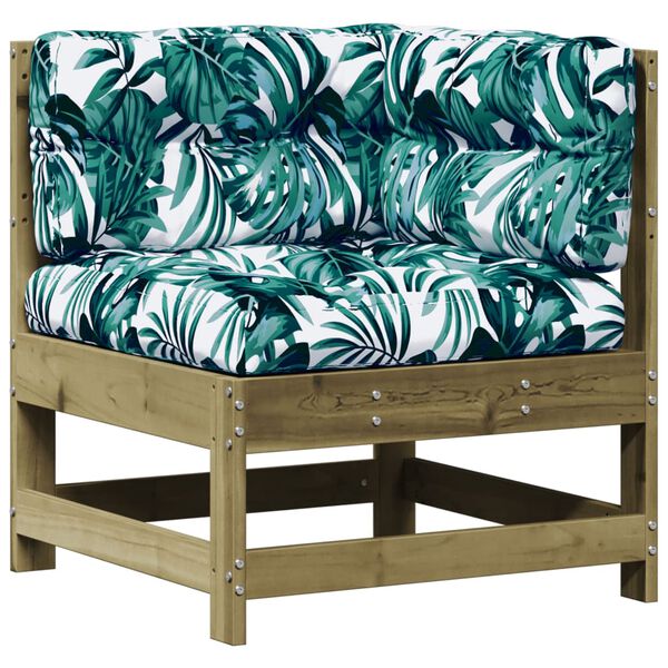 vidaXL 8-dijelna vrtna garnitura od impregnirane borovine s jastucima