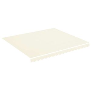 vidaXL Zamjenska tkanina za tendu krem 380x345 cm poliester