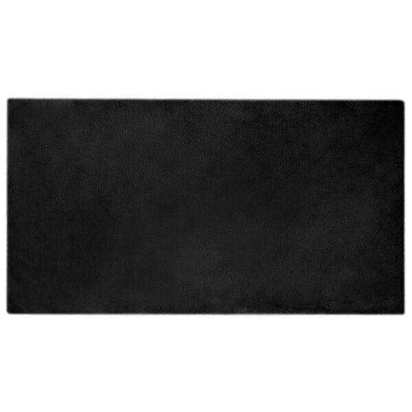 vidaXL Faux Rabbit Fur Rug Olite Crna 80 x 150 cm Poliester