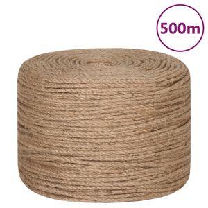 vidaXL Uže od 100% Jute 6 mm 500 m
