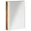 vidaXL Kupaonski ormar s ogledalom Dimljeni hrast 43 x 11,5 x 60,5 cm