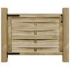 vidaXL Vrtna vrata od impregnirane borovine 100 x 75 cm zelena