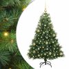 vidaXL Umjetno božićno drvce s stalakom Zelena 120 cm PE i PVC
