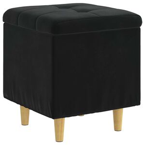 vidaXL Otoman s pohranom Crna 40 x 40 x 45 cm Bar&scaron;un