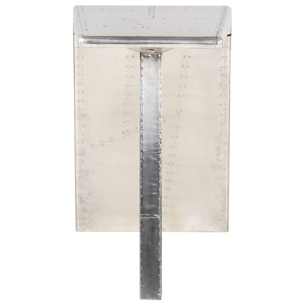 vidaXL Avijatičarski radni stol srebrni 112 x 50 x 76 cm metalni