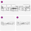 vidaXL Set vanjskih sofa s jastukom 6 pcs Prirodna i krem