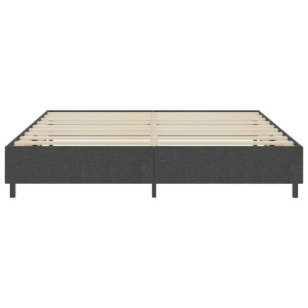vidaXL Box spring okvir za krevet od tkanine sivi 200 x 200 cm