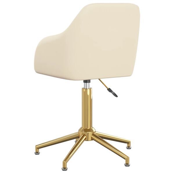 vidaXL Okretne blagovaonske stolice 4 kom krem bar&scaron;unaste