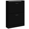 vidaXL Ormarić za cipele crni 59 x 17 x 81 cm od konstruiranog drva
