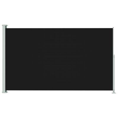 vidaXL Uvlačiva bočna tenda za terasu 180 x 300 cm crna