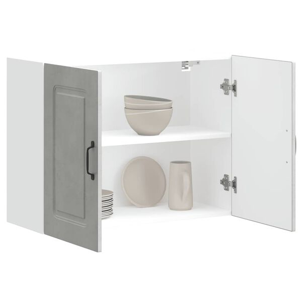 vidaXL Kuhinjski zidni ormarić Kalmar boja betona konstruirano drvo