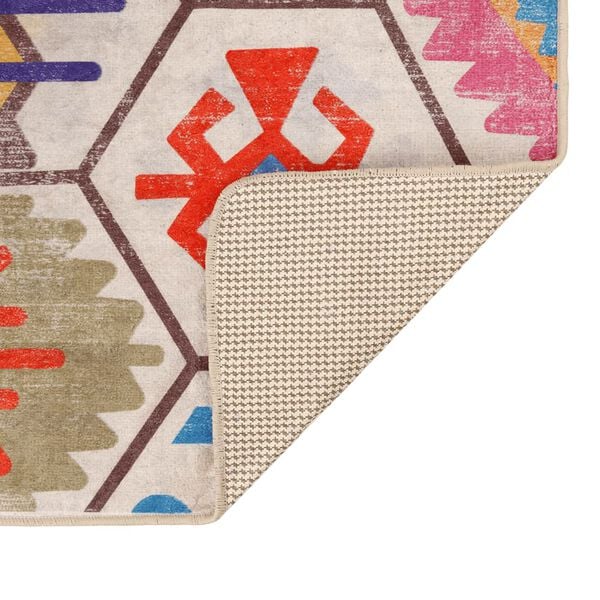 vidaXL Perivi tepih raznobojni 190 x 300 cm protuklizni