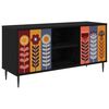 vidaXL TV ormar ESSEN 102 x 33 x 51 cm Crni hrast Konstruirano drvo