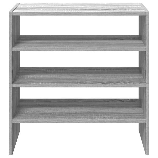 vidaXL Stalci za cipele 2 kom koji se mogu složiti sivi Sonoma