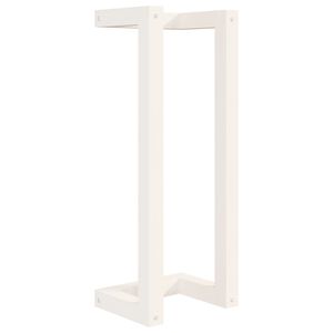 vidaXL Stalak za ručnike bijeli 23 x 18 x 60 cm od masivne borovine
