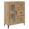 vidaXL Highboard Umjetnički hrast 69,5 x 34 x 180 cm Konstruirano drvo