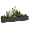 vidaXL Sadilica crna 280x40x40 cm od hladno valjanog čelika