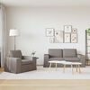 vidaXL Sofa 2 pcs Sivo-smeđa 182 x 80 x 82 cm tkanina